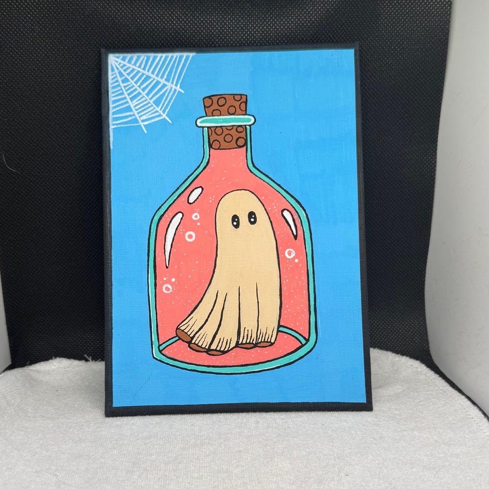 Ghost in a Bottle Canvas Art